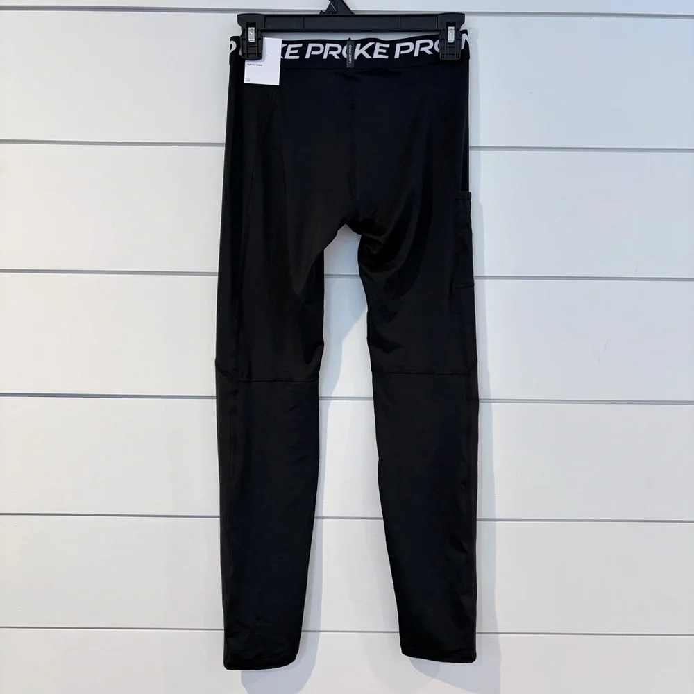 Nike Pro Dri-FIT Kids XL Black Compression Leggings NWT Athletic